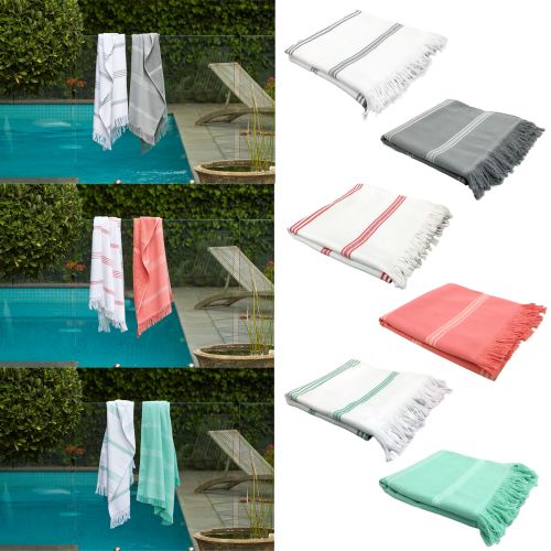 Cotton Terry Turkish Towel 70 x 140 cm by Home Innovations