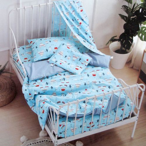 Tipi Love Baby 100% Cotton Printed Comforter Set Cot Size