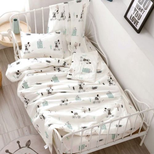 Bears on Wheels Baby 100% Cotton Printed Sheet Set Cot Size