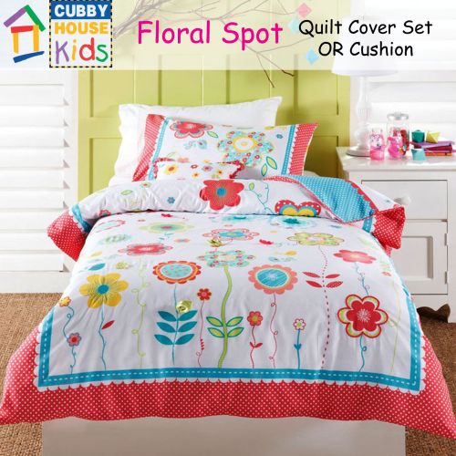 Floral Spot Quilt Cover Set by Cubby House Kids