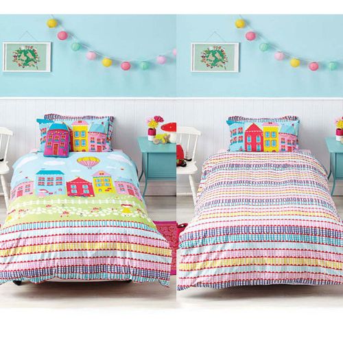 Reversible Lovely Lane Quilt Cover Set by Cubby House Kids