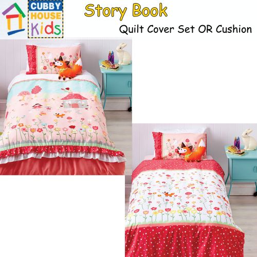 Reversible Storybook Quilt Cover Set by Cubby House Kids
