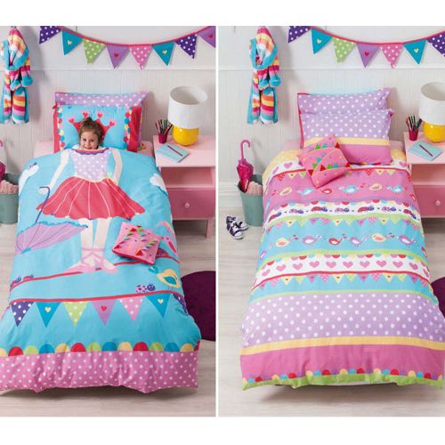 Reversible Tabitha Tightrope Quilt Cover Set by Cubby House Kids
