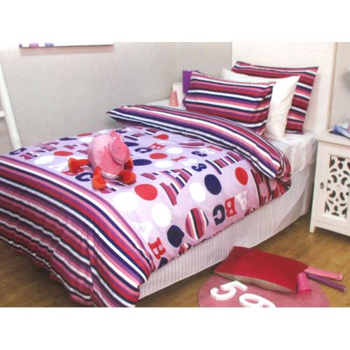 Disco Girl Quilt Cover Set Single by Jelly Bean Kids