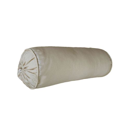 Daisy Linen Cotton Cover Filled Neck Roll 19 x 50 cm