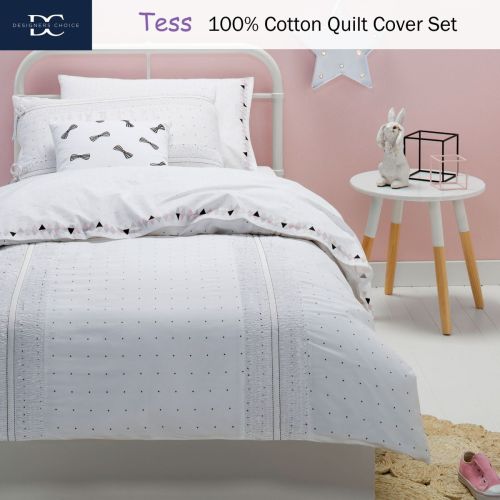 100% Cotton Kids Quilt Cover Set Tess Double by Designers Choice