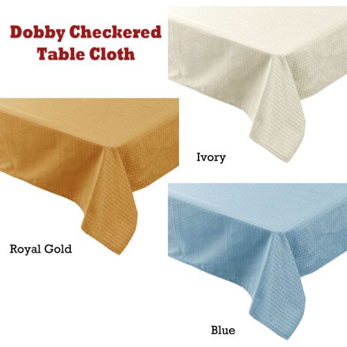 Dobby Checkered Tablecloth