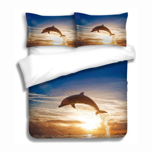 Dolphin Sunset Quilt Cover Set by Georges Fine Linens