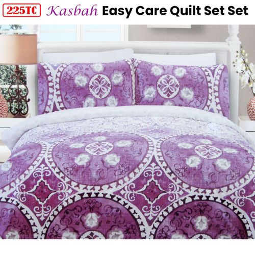 225TC Kasbah Mandala Cotton Rich Easy Care Quilt Cover Set