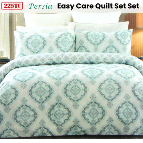 225TC Persia Cotton Rich Easy Care Quilt Cover Set