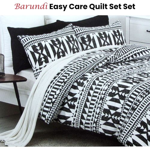 Barundi Tribal Easy Care Quilt Cover Set Queen by Belmondo