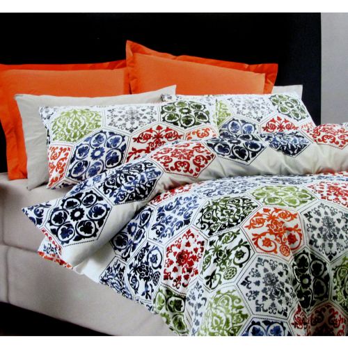 Casablanca Moroccan Pattern Easy Care Quilt Cover Set Queen by Belmondo
