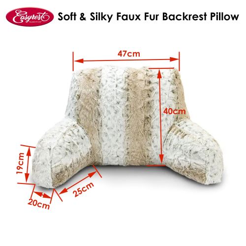 Soft & Silky Faux Fur Backrest Pillow by Easyrest