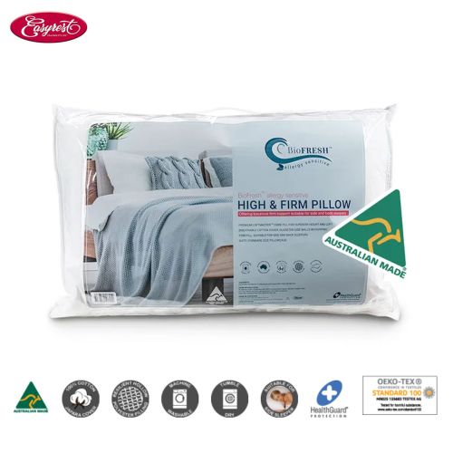 BioFresh Allergy Sensitive High & Firm Standard Pillow 66 x 41 x 5cm by Easyrest