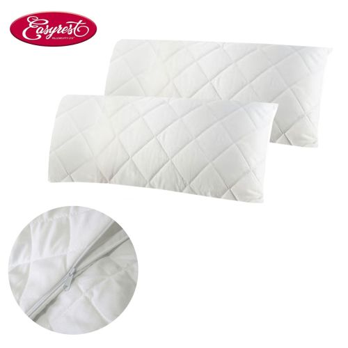 Pair of King Quilted Pillow Protectors 52 x 92 cm by Easyrest
