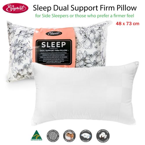 Sleep Dual Support Firm Standard Pillow Suits Side Sleeper by Easyrest
