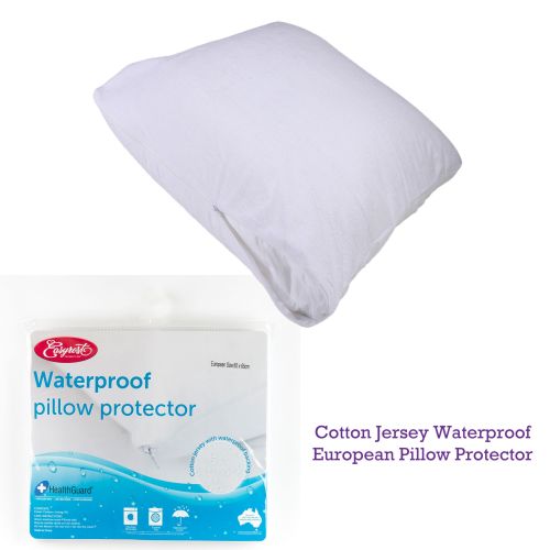 Cotton Jersey Waterproof European Pillow Protector by Easyrest