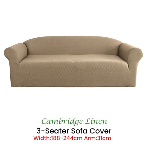 Cambridge Extra-stretch Couch Cover Linen by Elan