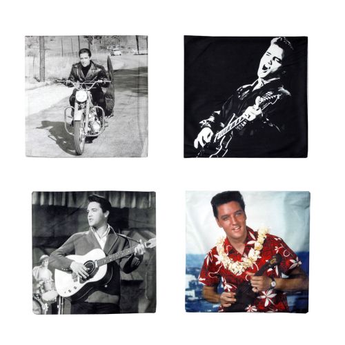Elvis Aaron Presley Retro Printed Square Cushion Cover 43 x 43 cm