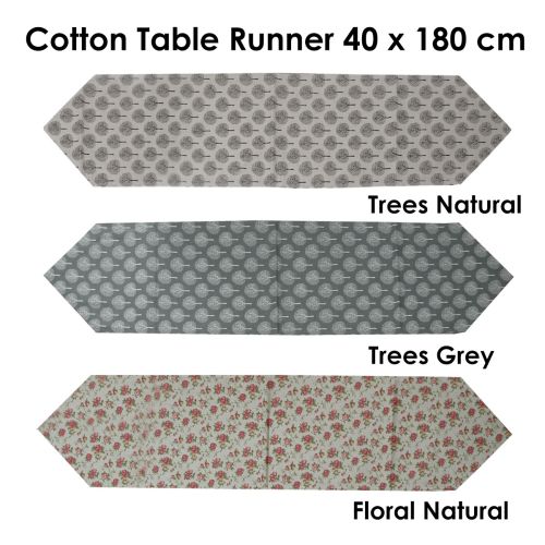 Cotton Printed Kitchen Table Runner 40 x 180 cm