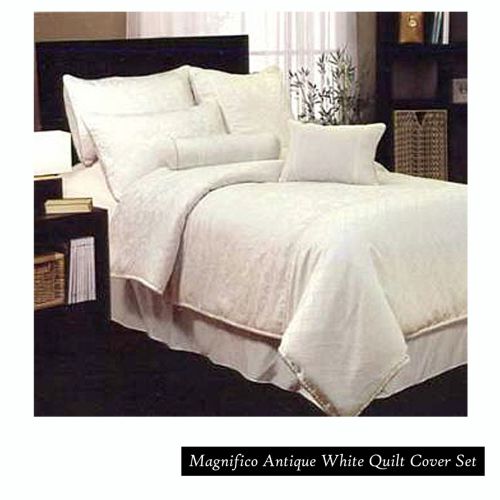 Magnifico Antique White Quilt Cover Set Queen by Phase 2
