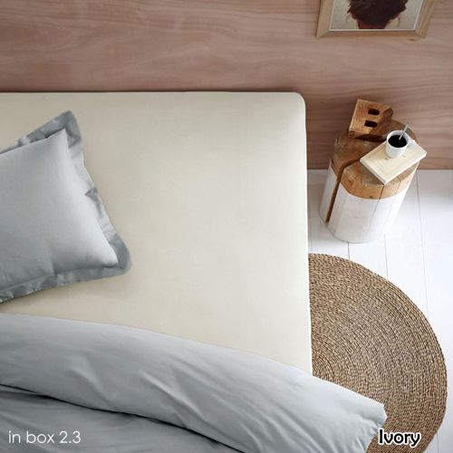 Polyester Cotton Fitted Sheet 36cm Wall by Essentially Home Living
