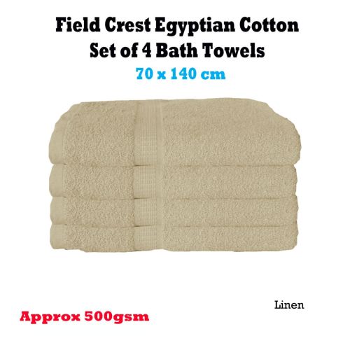 500gsm Absorbent Egyptian Cotton Bath Towels Linen 70 x 140cm
