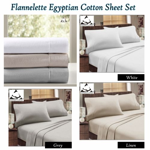 Flannelette Egyptian Cotton Sheet Set by Accessorize