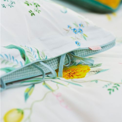 Fleur Grandeur White Cotton Quilt Cover Set by PIP Studio