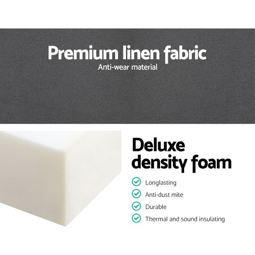 Giselle Bedding Foldable Mattress Folding Foam Double Grey