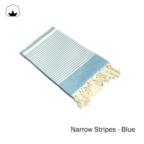 100% Cotton Fringe Turkish Towel 100 x 180 + 10cm