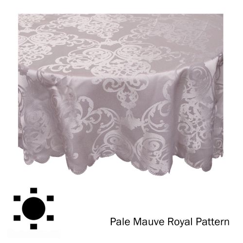 Stain Resistant Jacquard Table Cloth Assorted Designs 180cm Round