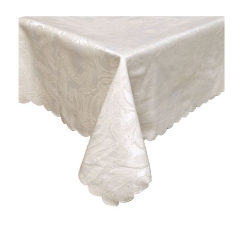Fleur Cream Textured Table Cloth 150 x 270 cm