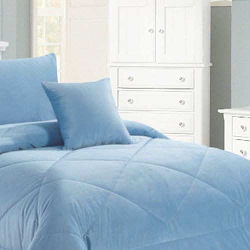 Carrington Square Cushion Chambray Blue by Georges Fine Linens