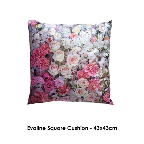 Evaline Square Cushion Lilac by Georges Fine Linens