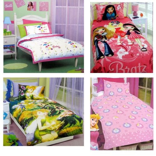 Girls Licensed Quilt Cover Set By Disney, Barbie Bedding Sets Queen Size