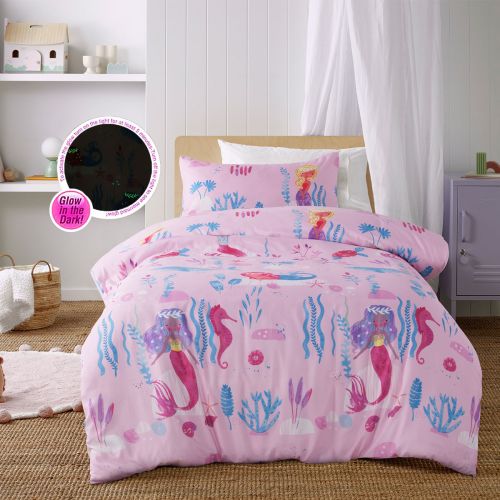 Glow in the Dark Under the Sea Quilt Cover Set by Happy Kids