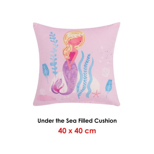 Under the Sea Filled Square Cushion by Happy Kids