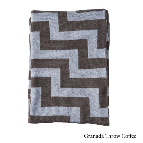 Granada Chevron Throw 130 x 150 cm by Brighton Road