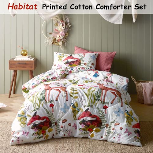 Habitat Cotton Printed Comforter Set Single by Happy Kids