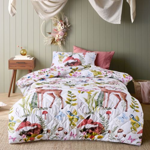 Habitat Quilted Cotton Quilt Cover Set by Happy Kids