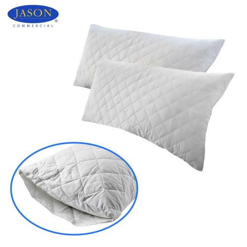 Twin Pack of Quilted Cotton King Pillow Protectors 51 x 91 cm by Jason