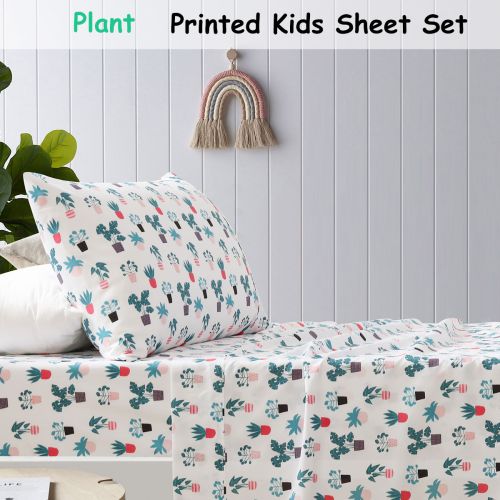 Plant Kids Printed Sheet Set by Happy Kids