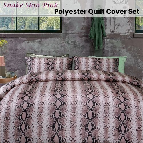 Snake Skin Printed Quilt Cover Set