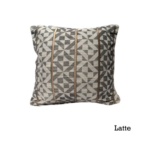 Checks Jacquard Embroidery Cushion Cover 45 x 45cm by Home Innovations
