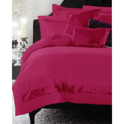 Sequins Hot Pink Cotton Quilt Cover Set by Accessorize