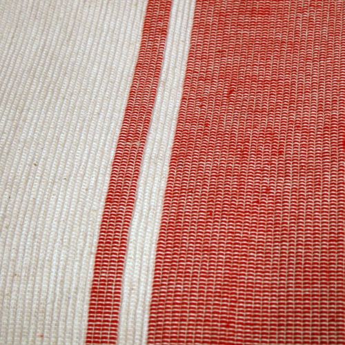 Delta 100% Cotton Ribbed Red Table Runner 34 x 150 cm