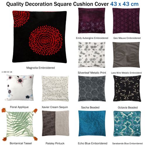 IDC Quality Cushion Cover 43 x 43cm by IDC Homewares
