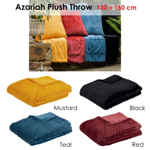 Azariah Plush Throw 130x160cm by J Elliot Home