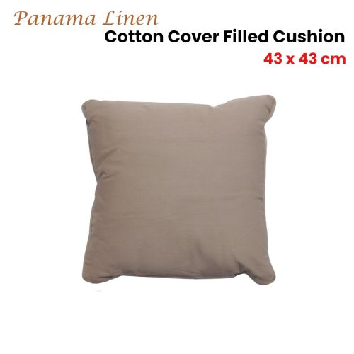 Panama Linen Square Filled Cushion 43 x 43 cm by IDC Homewares